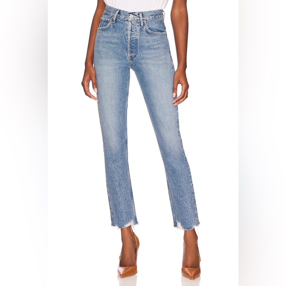 Agolde Riley High Rise Straight crop jeans haven 24